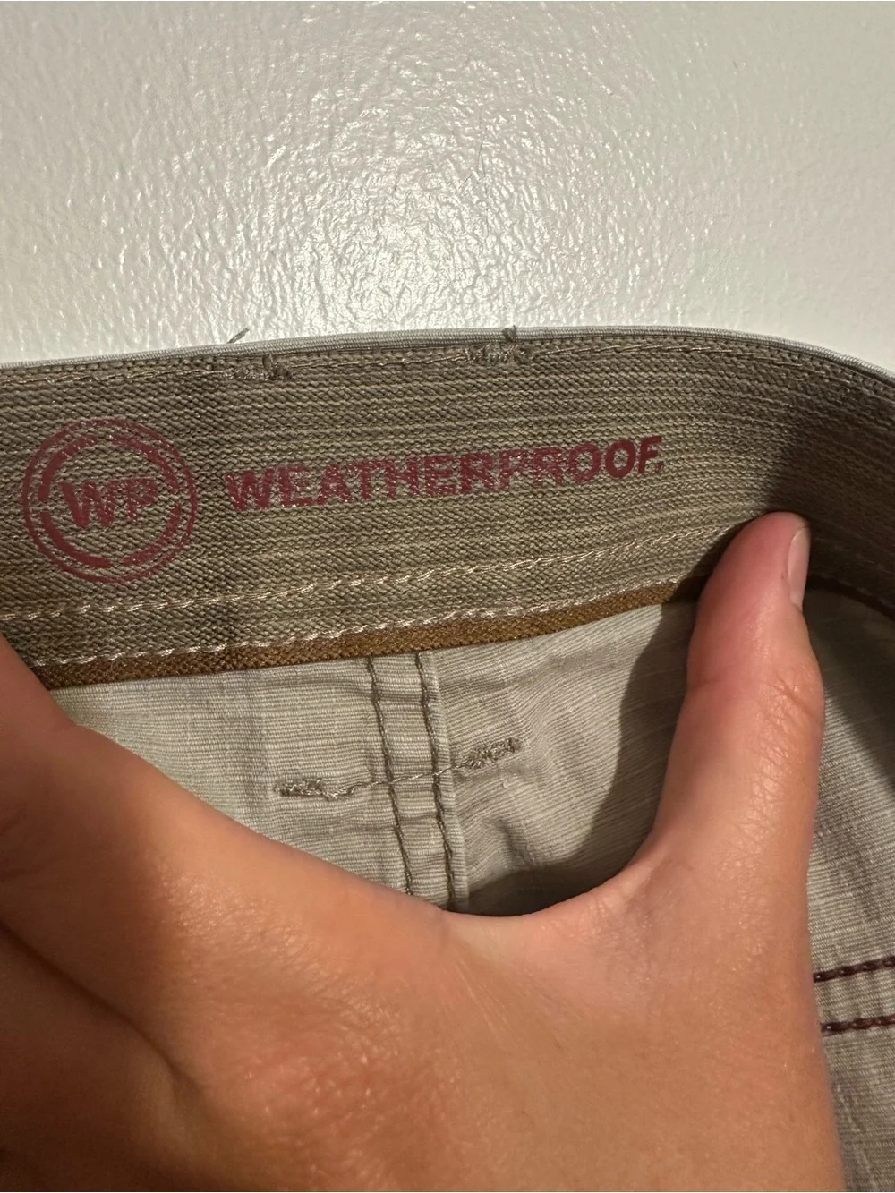 Weatherproof Men's Flat Front Khaki-Tan Shorts